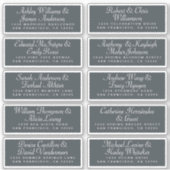 Calligraphy Guest Address Labels ORDER 6" oder 8"! (Vorderseite)