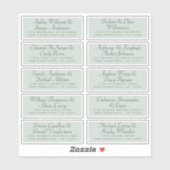 Calligraphy Guest Address Labels ORDER 6" oder 8"! (Blatt)