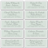 Calligraphy Guest Address Labels ORDER 6" oder 8"! (Vorderseite)