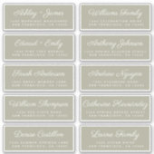 Calligraphy Guest Address Labels ORDER 6" oder 8"! (Vorderseite)