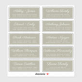 Calligraphy Guest Address Labels ORDER 6" oder 8"! (Blatt)