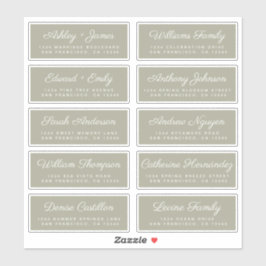 Calligraphy Guest Address Labels ORDER 6" oder 8"!