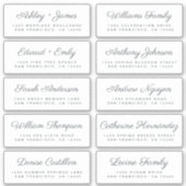 Calligraphy Guest Address Labels ORDER 6" oder 8"! (Vorderseite)