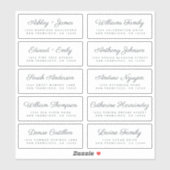 Calligraphy Guest Address Labels ORDER 6" oder 8"! (Blatt)