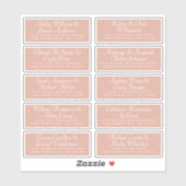 Calligraphy Guest Address Labels ORDER 6" oder 8"! (Blatt)