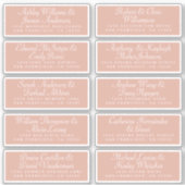 Calligraphy Guest Address Labels ORDER 6" oder 8"! (Vorderseite)