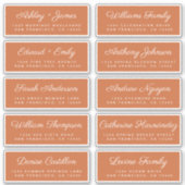 Calligraphy Guest Address Labels ORDER 6" oder 8"! (Vorderseite)