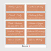 Calligraphy Guest Address Labels ORDER 6" oder 8"! (Blatt)