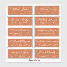 Calligraphy Guest Address Labels ORDER 6" oder 8"!