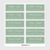 Calligraphy Guest Address Labels ORDER 6" oder 8"! (Blatt)