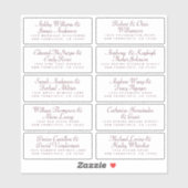 Calligraphy Guest Address Labels ORDER 6" oder 8"! (Blatt)