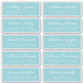 Calligraphy Guest Address Labels ORDER 6" oder 8"! (Vorderseite)
