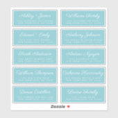 Calligraphy Guest Address Labels ORDER 6" oder 8"! (Blatt)