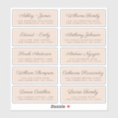 Calligraphy Guest Address Labels ORDER 6" oder 8"! (Blatt)