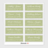 Calligraphy Guest Address Labels ORDER 6" oder 8"! (Blatt)