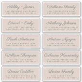 Calligraphy Guest Address Labels ORDER 6" oder 8"! (Vorderseite)