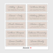 Calligraphy Guest Address Labels ORDER 6" oder 8"! (Blatt)
