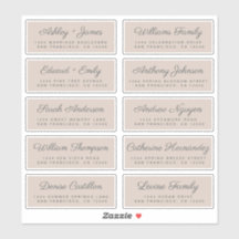 Calligraphy Guest Address Labels ORDER 6" oder 8"!