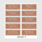 Calligraphy Guest Address Labels ORDER 6" oder 8"! (Blatt)