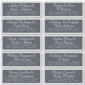 Calligraphy Guest Address Labels ORDER 6" oder 8"! (Vorderseite)