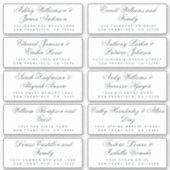 Calligraphy Guest Address Labels ORDER 6" oder 8"! (Vorderseite)