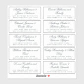 Calligraphy Guest Address Labels ORDER 6" oder 8"! (Blatt)