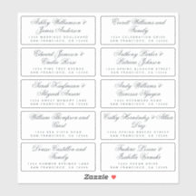 Calligraphy Guest Address Labels ORDER 6" oder 8"!