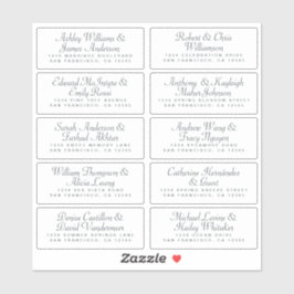 Calligraphy Guest Address Labels ORDER 6" oder 8"!