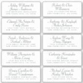 Calligraphy Guest Address Labels ORDER 6" oder 8"! (Vorderseite)