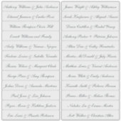 Calligraphy Guest Names Labels Transparent (Vorderseite)