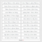 Calligraphy Guest Names Labels White (Blatt)