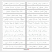 Calligraphy Guest Names Labels White (Blatt)