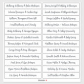 Calligraphy Guest Names Labels White (Blatt)