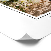 Calligraphy Heart Mr. and Mrs. Wedding Foto Poster (Ecke)