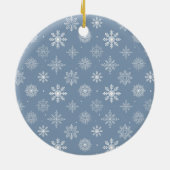 Calligraphy Heart Mr. und Mrs. Wedding Dusty Blue Keramik Ornament (Hinten)