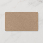 Calligraphy Heart Wedding Website QR Kraft Begleitkarte (Rückseite)