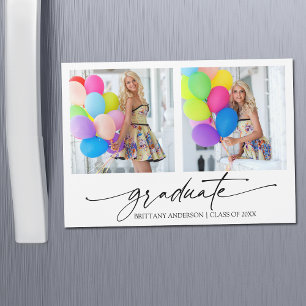 Calligraphy Ink 2 Foto Abschluss Magnet Card