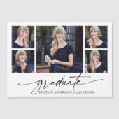 Calligraphy Ink 5 Foto Abschluss Magnet Card (Vorderseite)