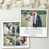 Calligraphy Ink Pen Liebe Wedding 5 Fotos Square Dankeskarte