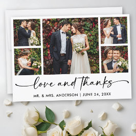 Calligraphy Ink Pen Script 5 Fotos Wedding Dankeskarte