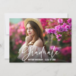 Calligraphy Ink Pen Script Foto Abschluss Ankündigung