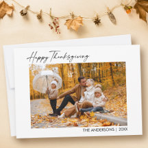 Calligraphy Ink Script Foto Happy Thanksgiving