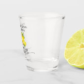 Calligraphy Ink Watercolor Lemons Limoncello Schnapsglas (Rechts)