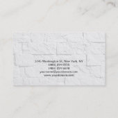 Calligraphy Makeup Artist Wall Brick Business Card Visitenkarte (Rückseite)