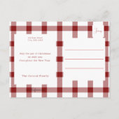 Calligraphy Merry Christmas 2-Foto Feiertagspostkarte (Rückseite)