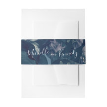 Calligraphy Navy Antique Bouquet Wedding