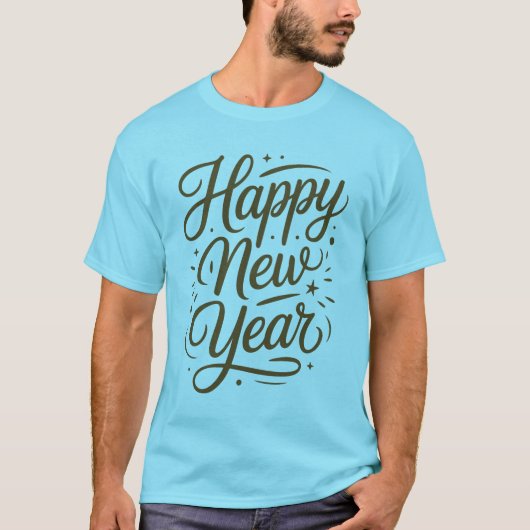 Calligraphy New Year Lettering tee (Vorderseite)