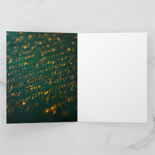 Calligraphy of the Unknown Karte (Innenseite)