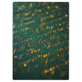 Calligraphy of the Unknown Klemmbrett (Rückseite)