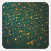 Calligraphy of the Unknown Quadratischer Aufkleber (Vorderseite)